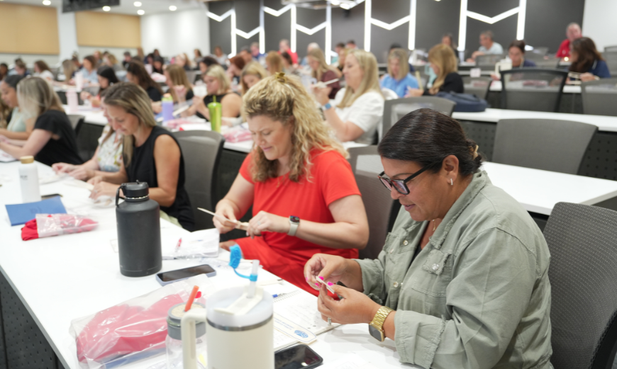 Female student smiling